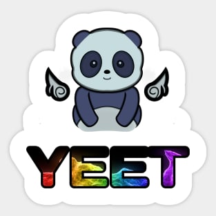 Cute Baby Panda Bear - Yeet - Kids Trendy Style Sticker